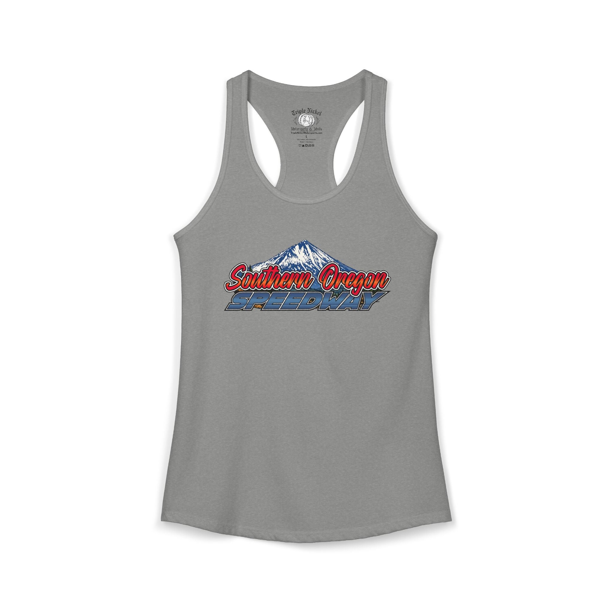 Women's Southern Oregon Speedway Racetrack Racerback Tank