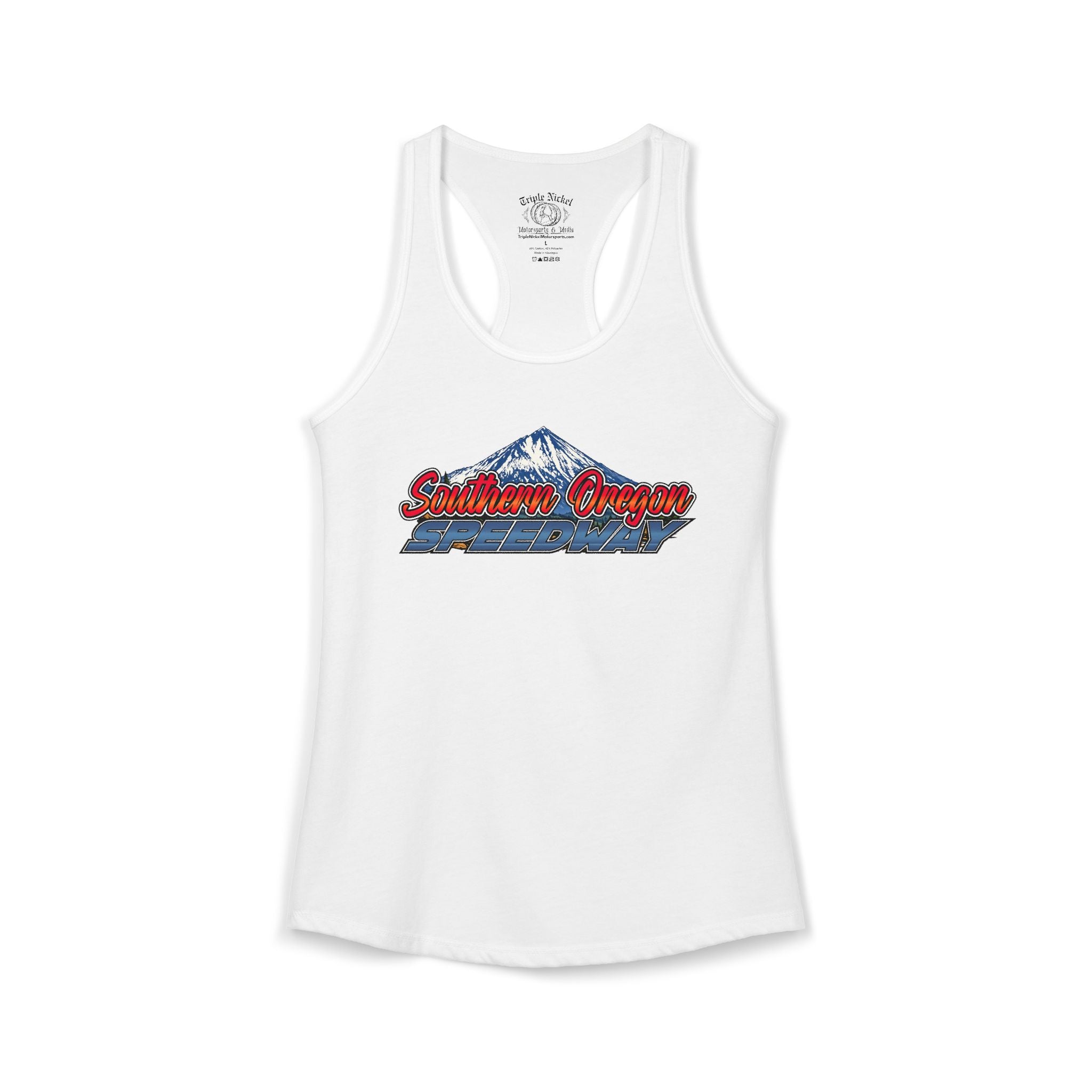 Women's Southern Oregon Speedway Racetrack Racerback Tank