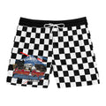 Checkerboard Swim Shorts with Southern Oregon Speedway Graphic