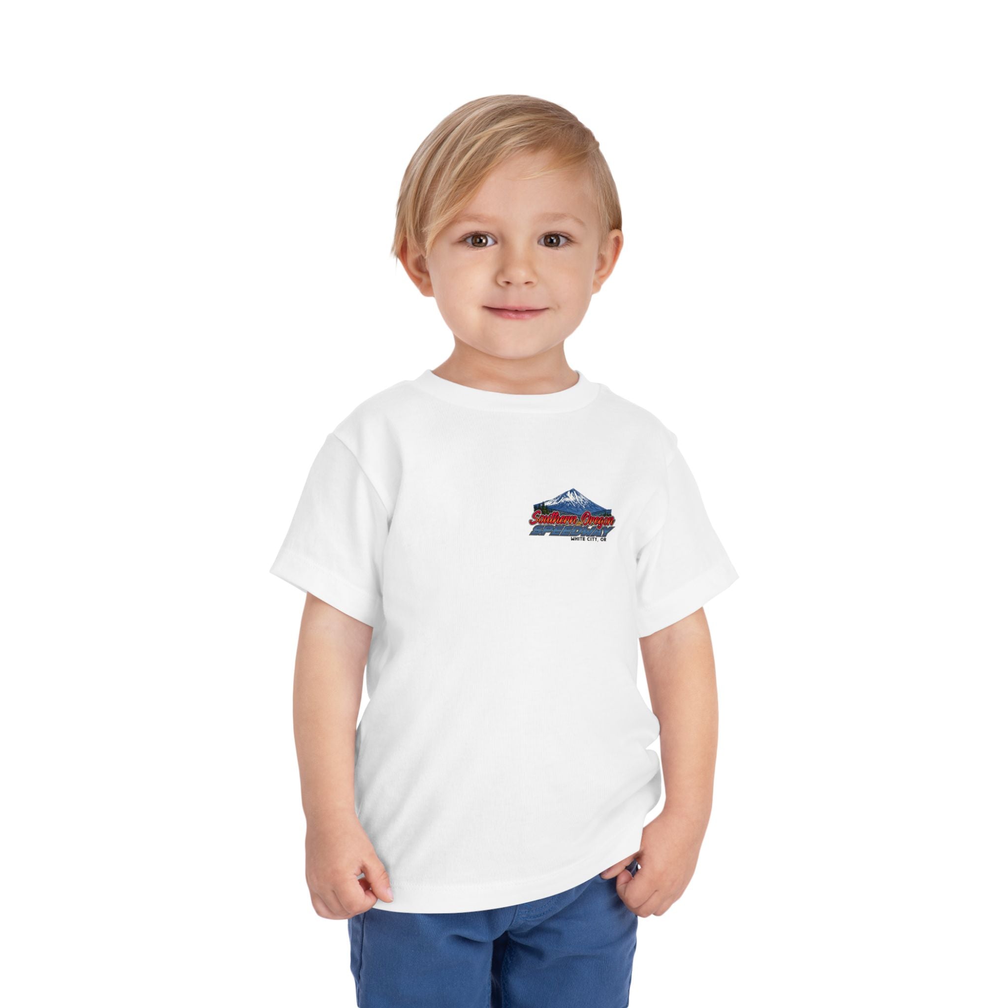 Southern Oregon Speedway Toddler Tee — Southern Oregon Scenic Mountain & Wildlife Graphic