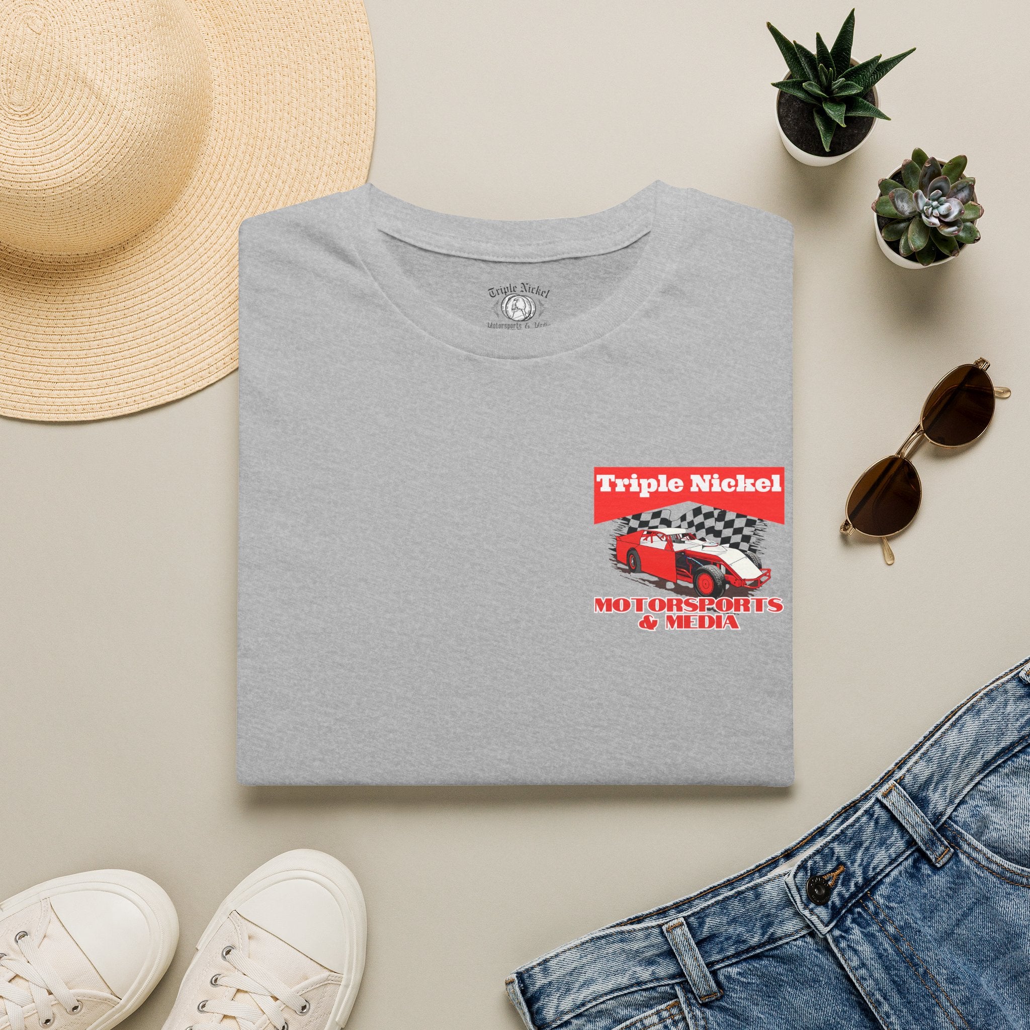 Cowboy up-Hammer down-Vintage Dirt Track Racing-Triple Nickel T Shirt
