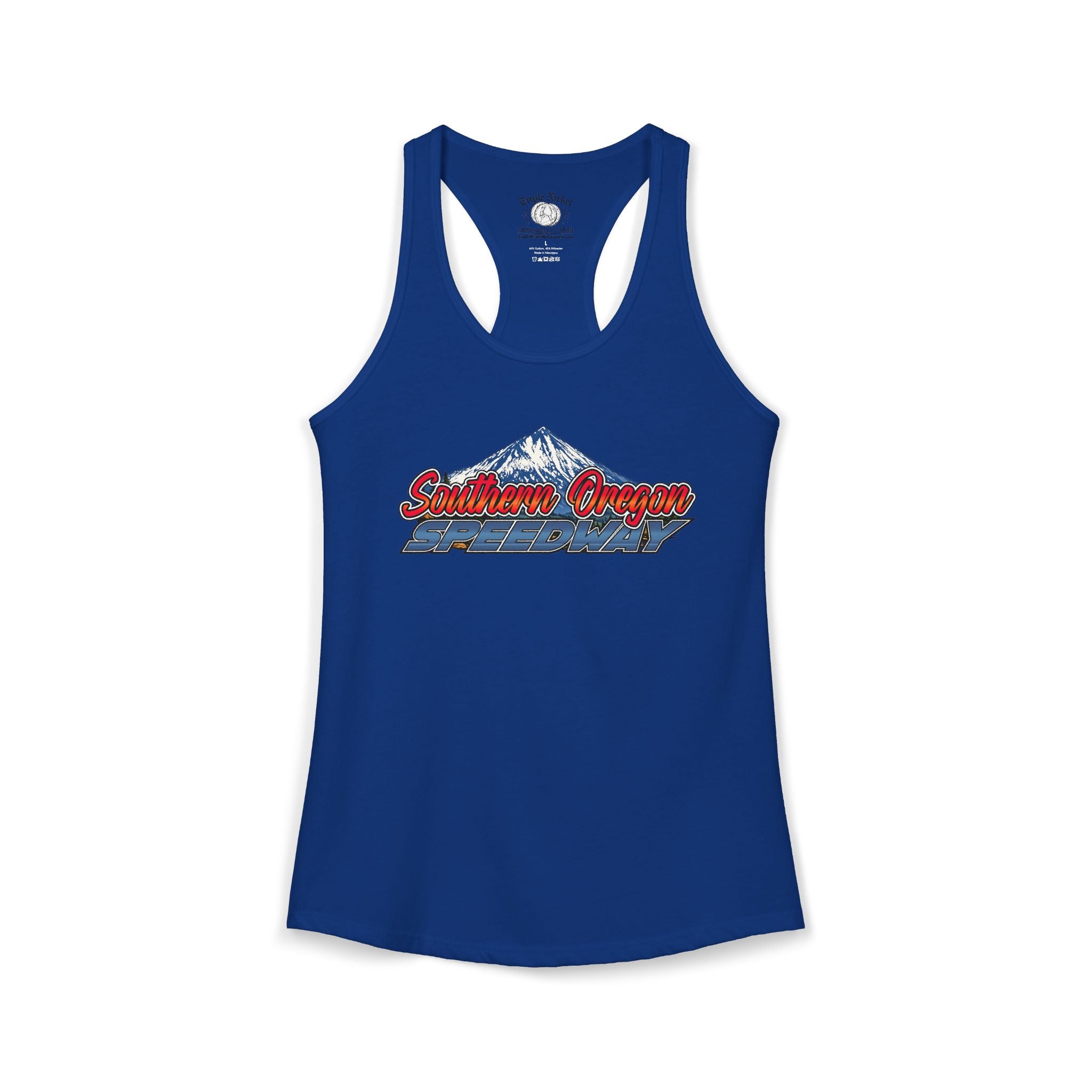 Women's Southern Oregon Speedway Racetrack Racerback Tank