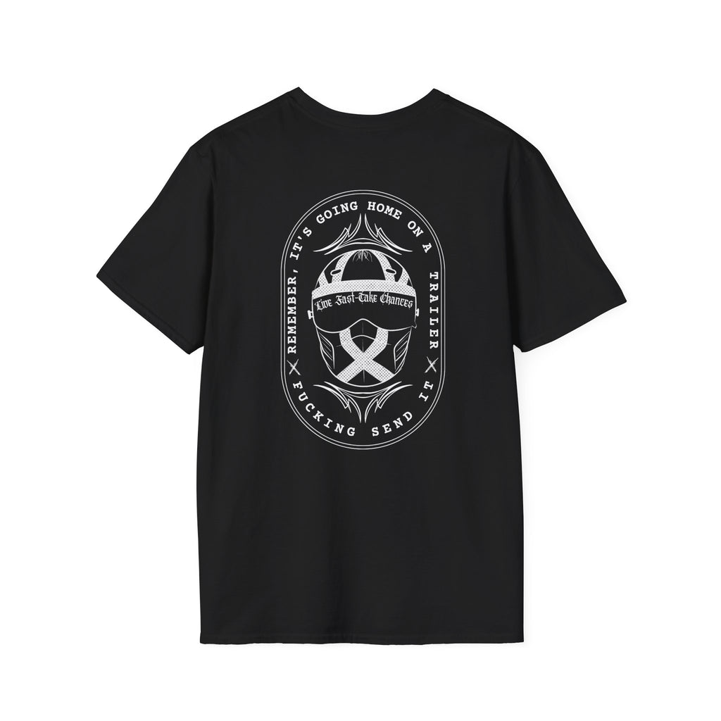 Unisex Softstyle Triple Nickel Racing – Send It Tee | Ideal for Motorsports Fans, Casual Wear, Gifts, Racing Events, and Collectors