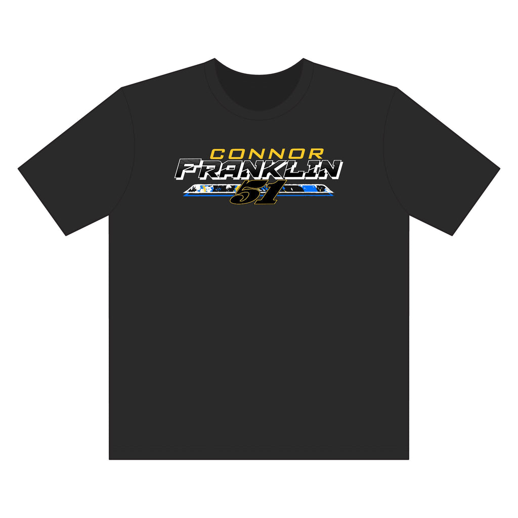 Connor Franklin Racecar Tee 2XLT-4XLT— Motorsports Fan Graphic T-Shirt