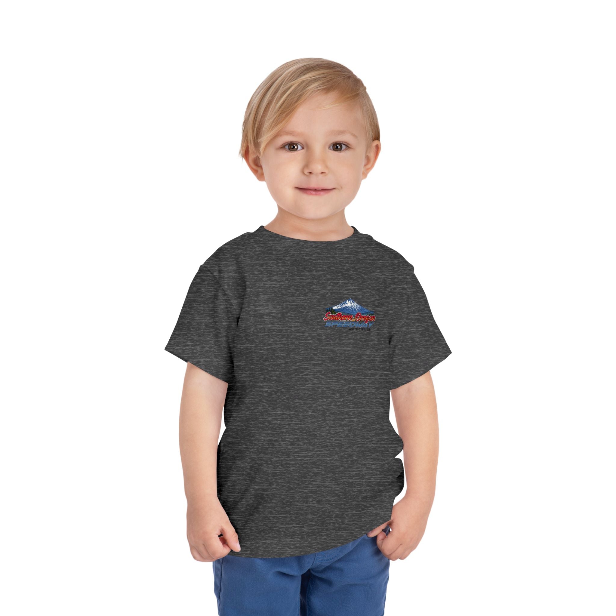 Southern Oregon Speedway Toddler Tee — Southern Oregon Scenic Mountain & Wildlife Graphic
