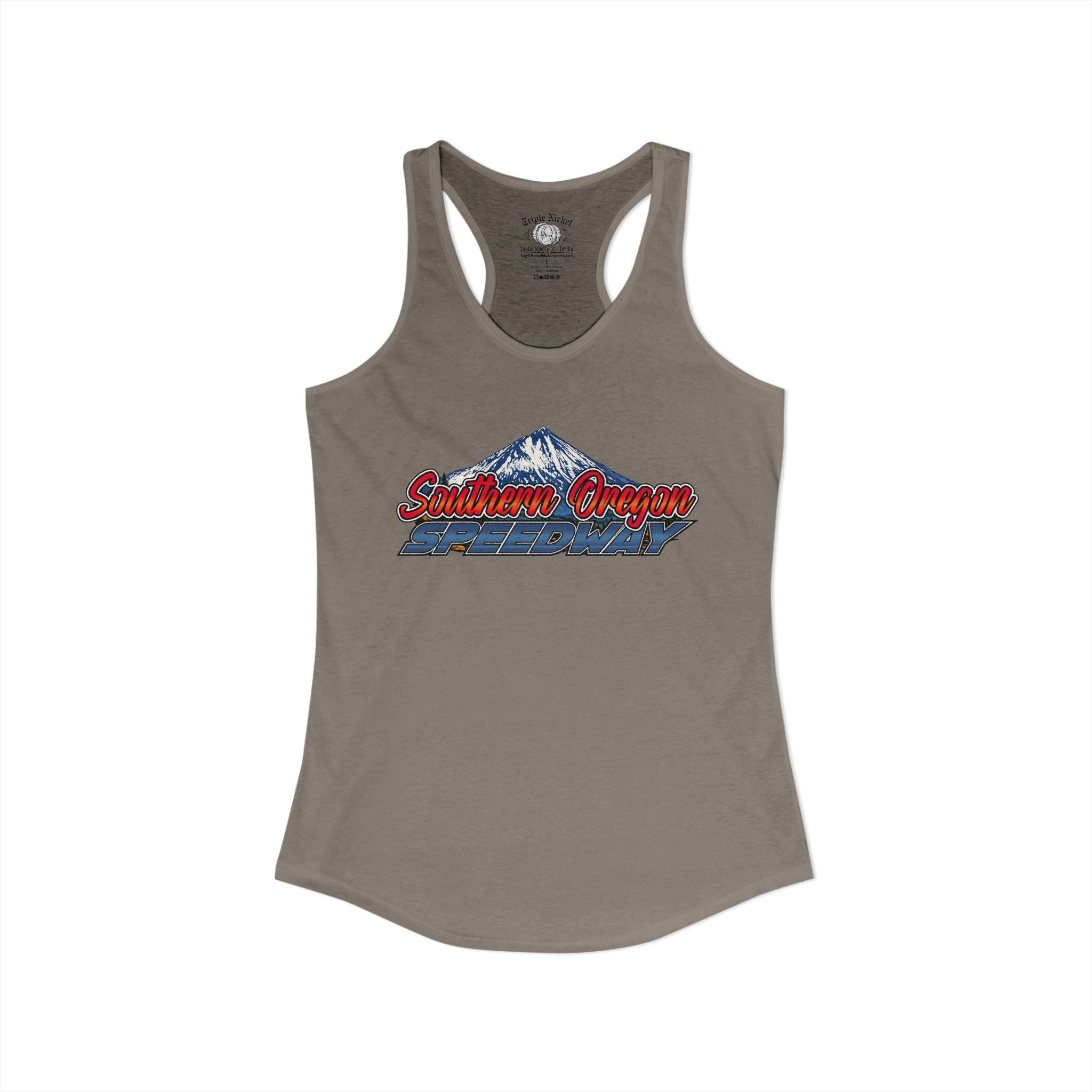 Women's Southern Oregon Speedway Racetrack Racerback Tank