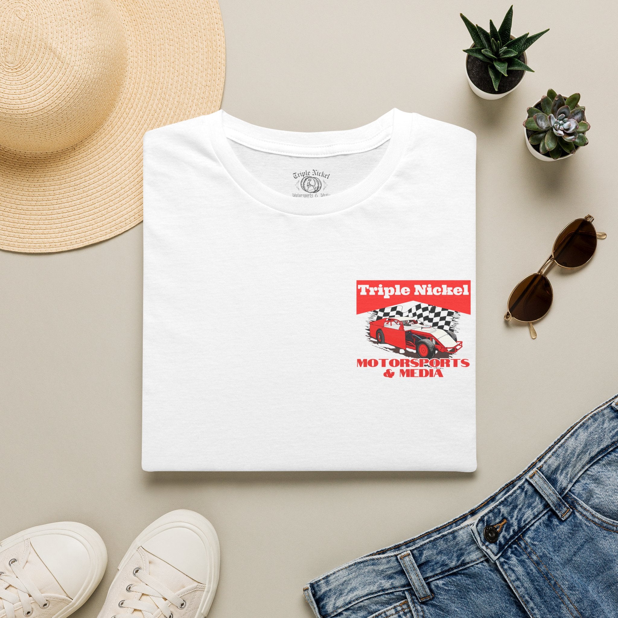 Cowboy up-Hammer down-Vintage Dirt Track Racing-Triple Nickel T Shirt