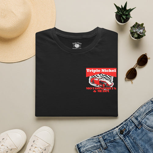Cowboy up-Hammer down-Vintage Dirt Track Racing-Triple Nickel T Shirt