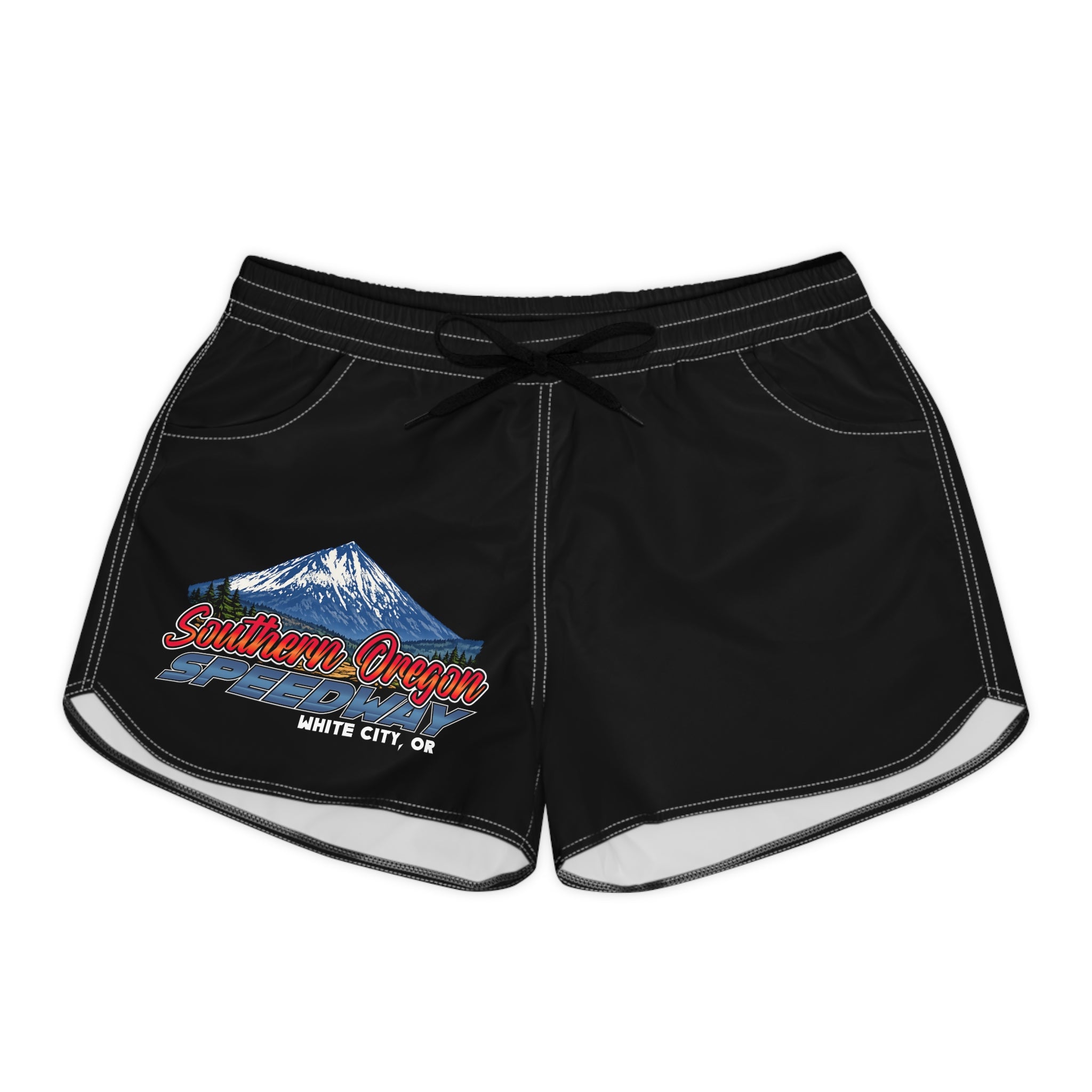 Southern Oregon Mountain Graphic Women's Casual Shorts — White City OR