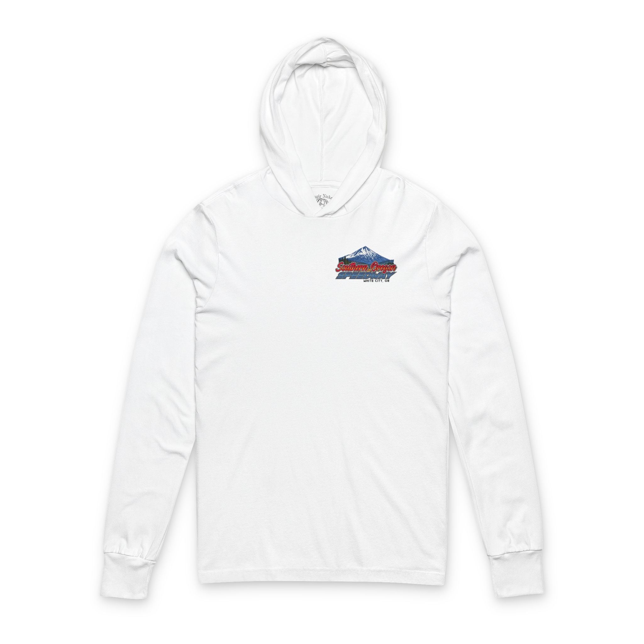 Southern Oregon Speedway Pullover Hoodie — Mountain Off-Road Graphic