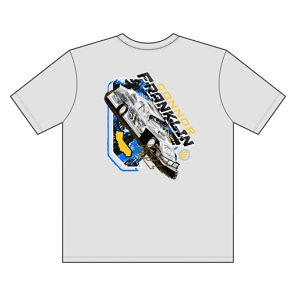 Connor Franklin Racecar Tee 2XLT-4XLT— Motorsports Fan Graphic T-Shirt