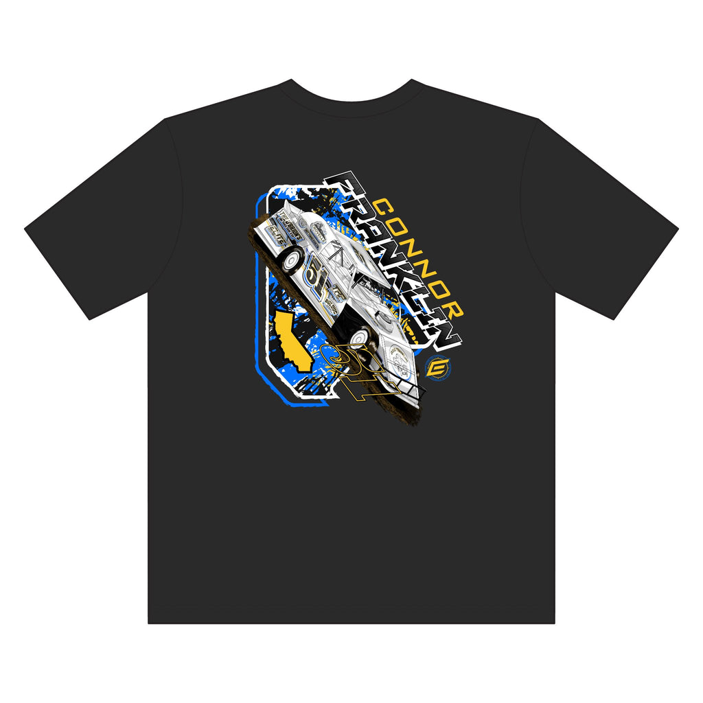 Connor Franklin Racecar Tee 2XLT-4XLT— Motorsports Fan Graphic T-Shirt