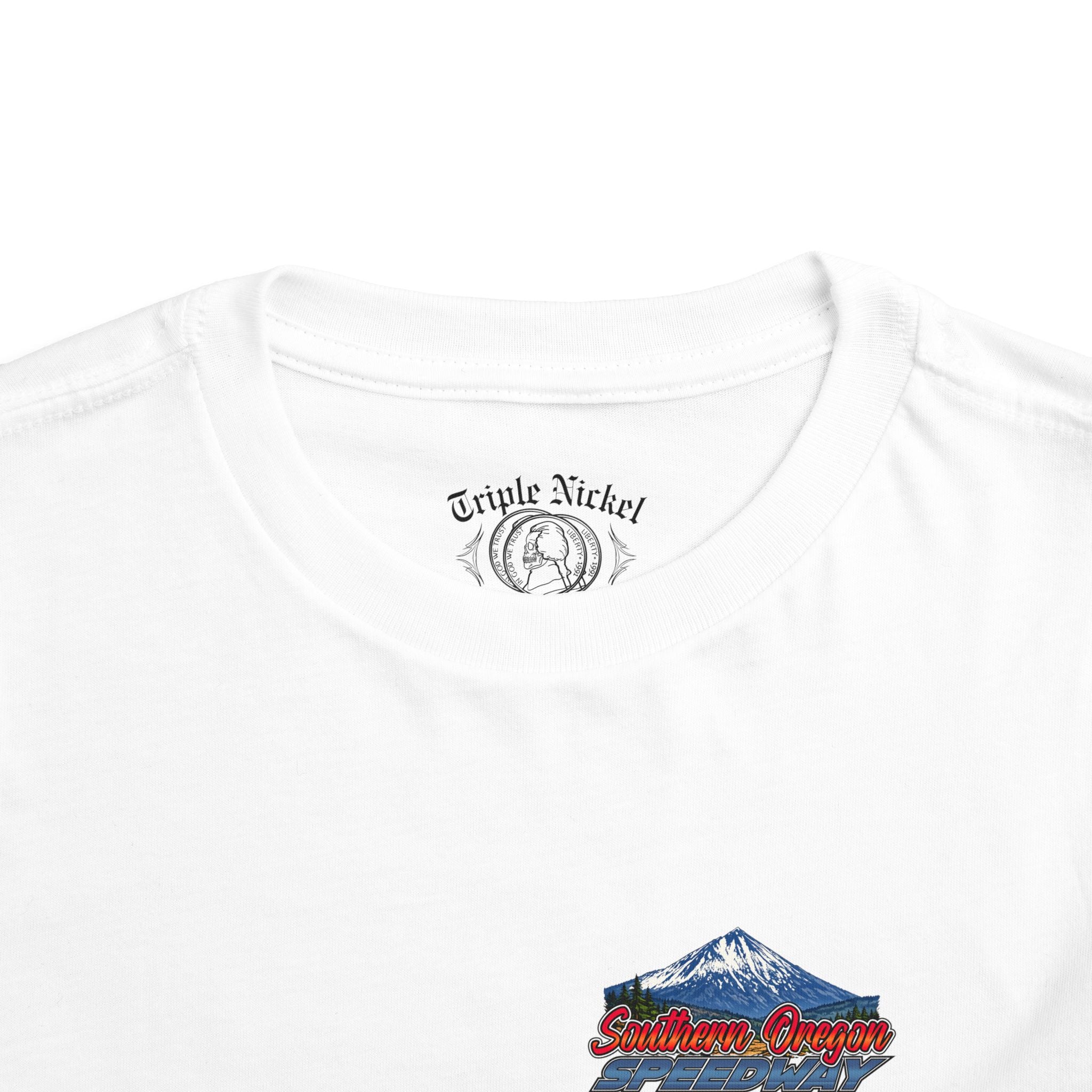 Southern Oregon Speedway Toddler Tee — Southern Oregon Scenic Mountain & Wildlife Graphic