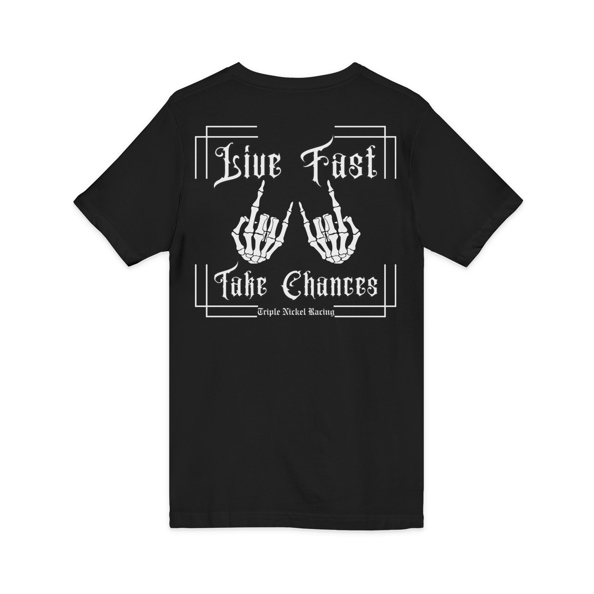 Live Fast Take Chances V-Neck Tee