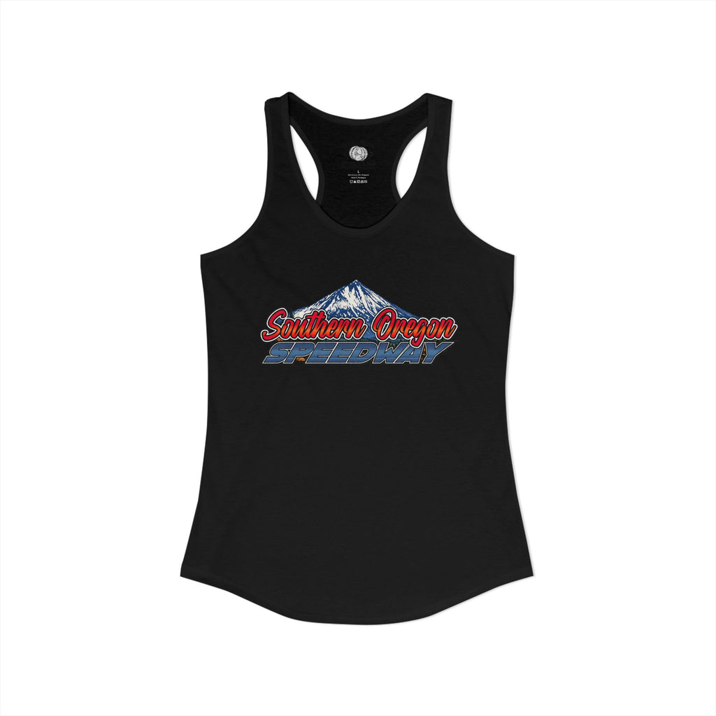 Women's Southern Oregon Speedway Racetrack Racerback Tank
