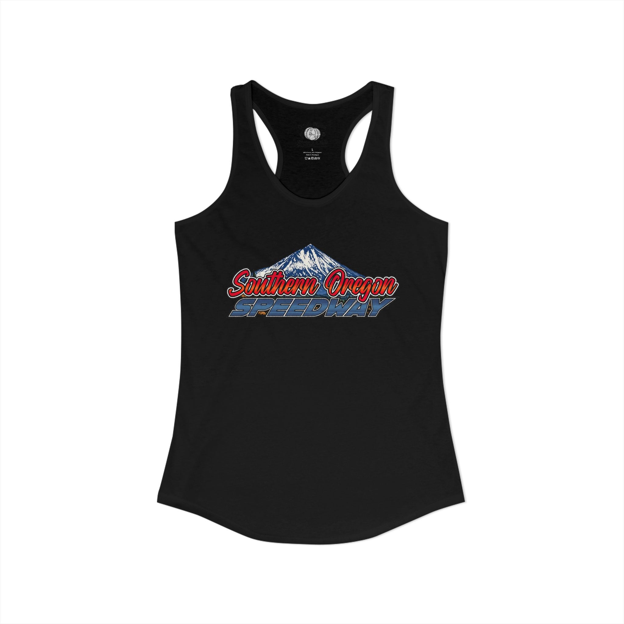 Women's Southern Oregon Speedway Racetrack Racerback Tank