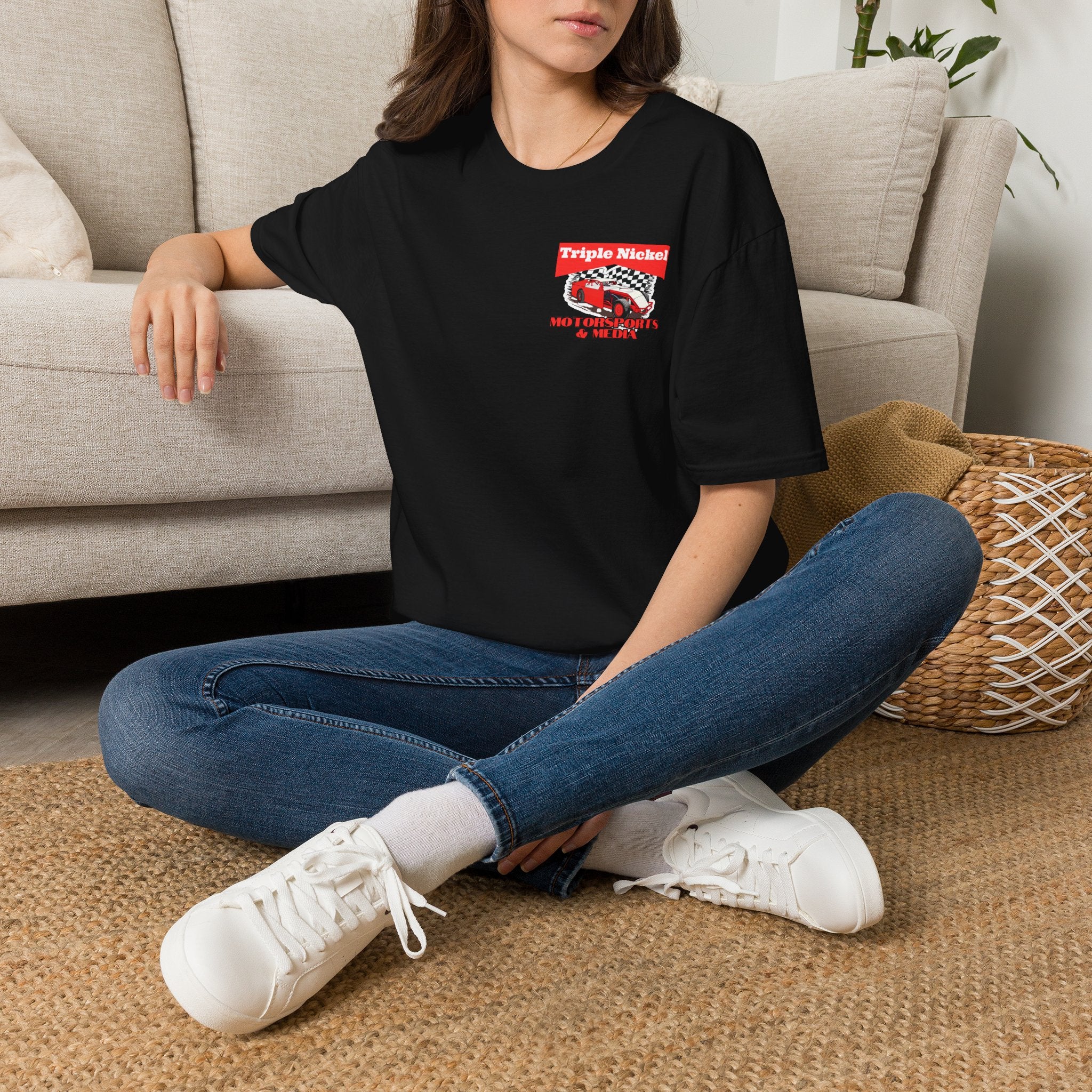 Cowboy up-Hammer down-Vintage Dirt Track Racing-Triple Nickel T Shirt