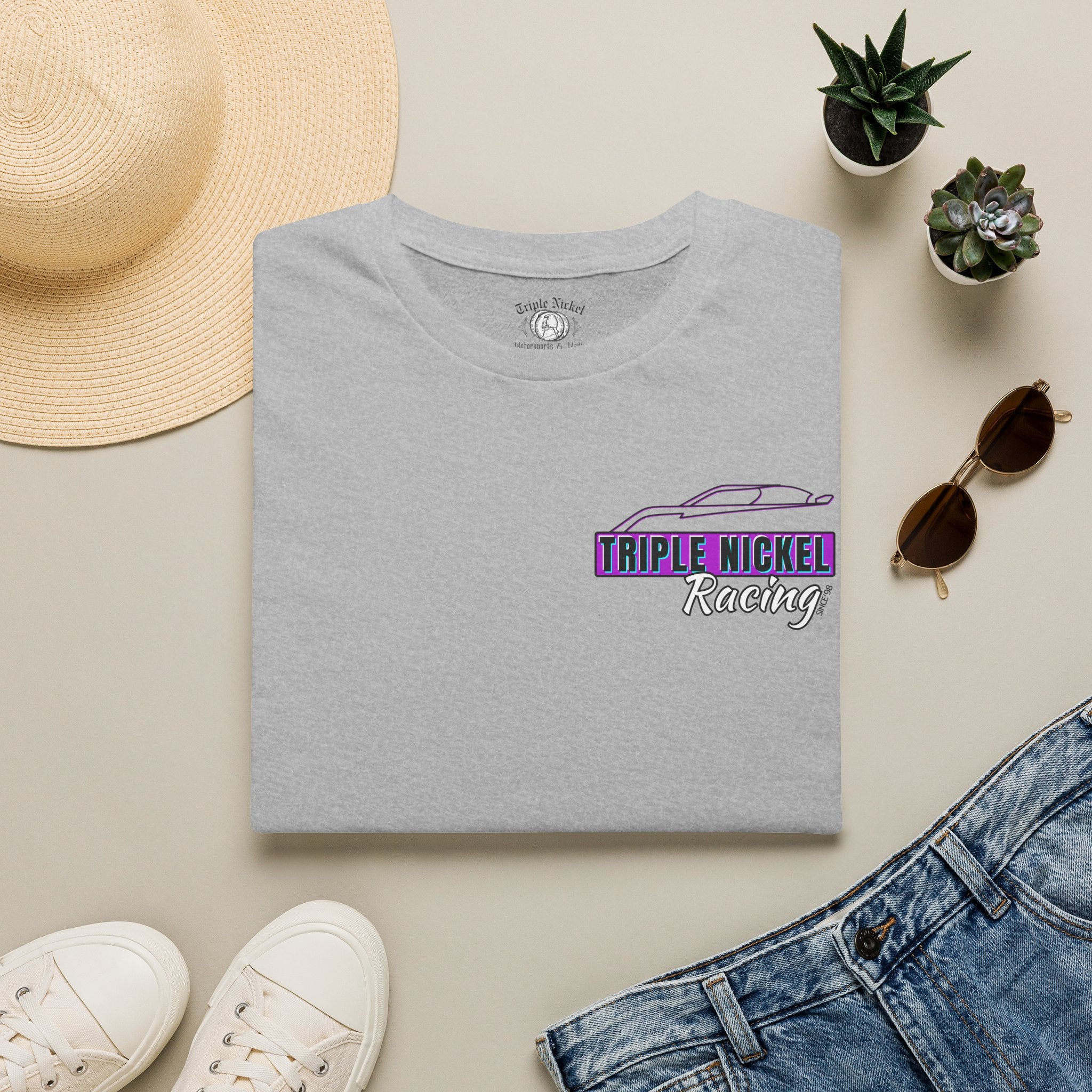 Racin' since '98 — Retro - Triple Nickel Racing Logo Tee