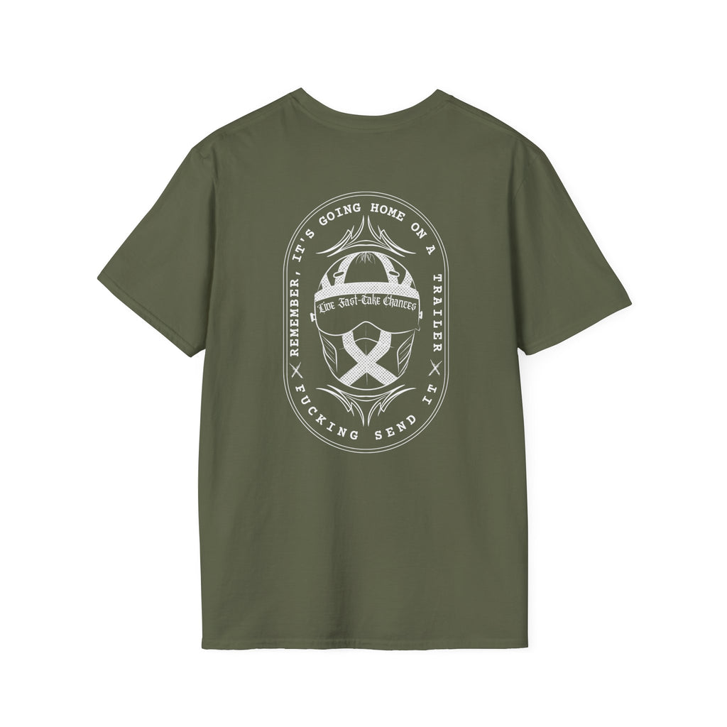 Unisex Softstyle Triple Nickel Racing – Send It Tee | Ideal for Motorsports Fans, Casual Wear, Gifts, Racing Events, and Collectors
