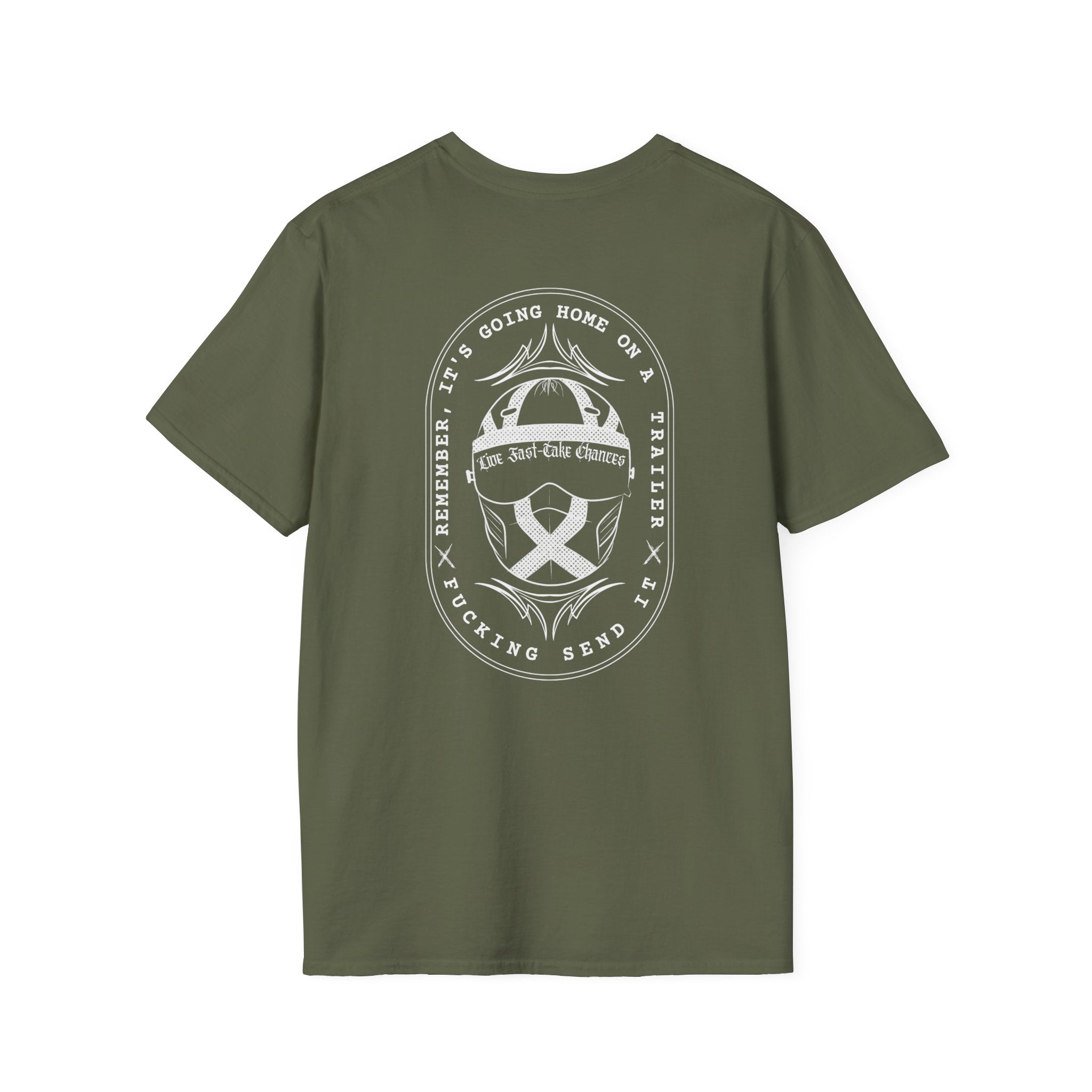 Unisex Softstyle Triple Nickel Racing – Send It Tee | Ideal for Motorsports Fans, Casual Wear, Gifts, Racing Events, and Collectors