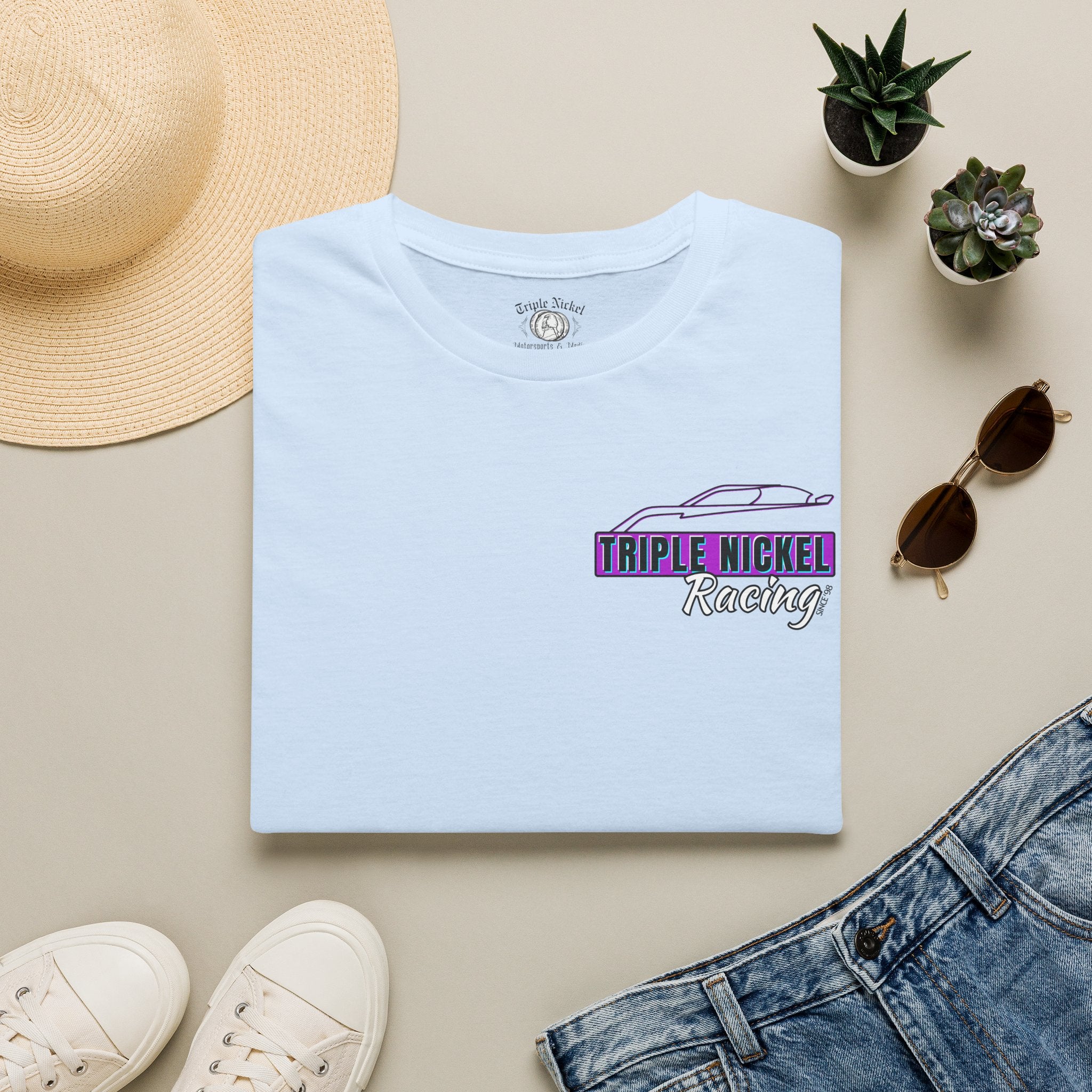 Racin' since '98 — Retro - Triple Nickel Racing Logo Tee
