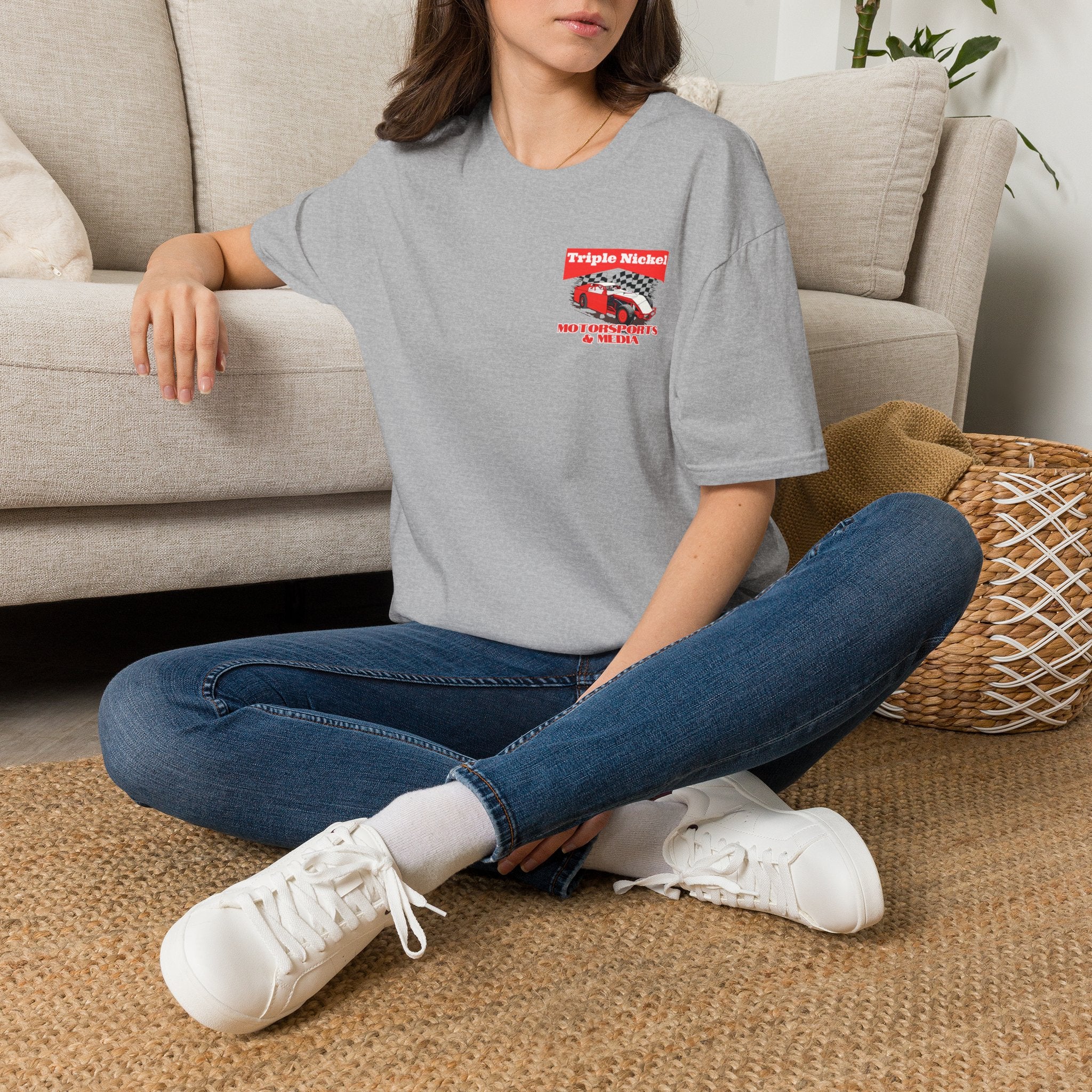 Cowboy up-Hammer down-Vintage Dirt Track Racing-Triple Nickel T Shirt
