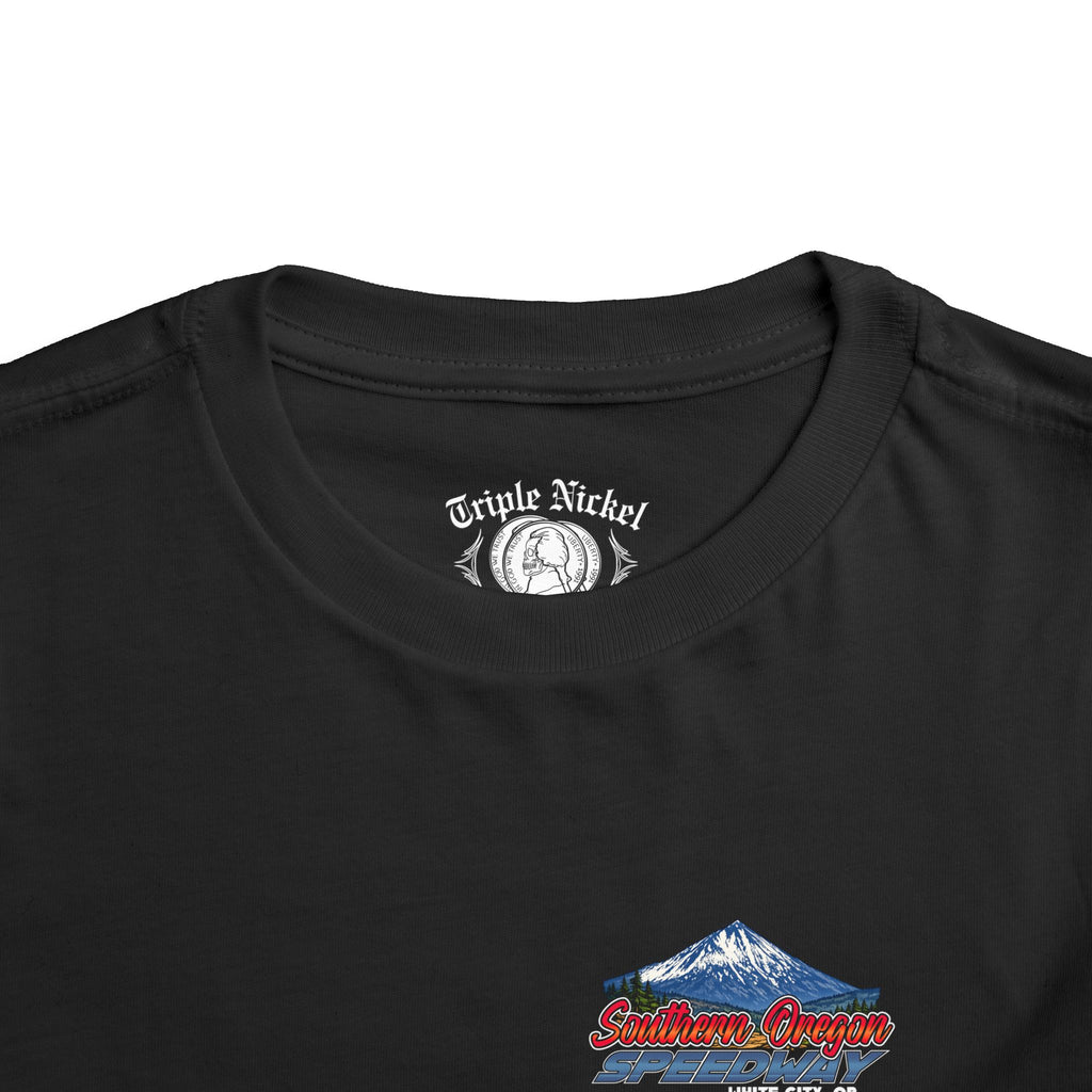 Southern Oregon Speedway Toddler Tee — Southern Oregon Scenic Mountain & Wildlife Graphic