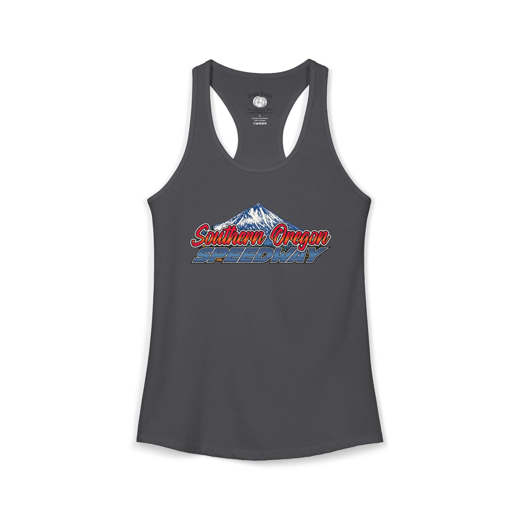 Women's Southern Oregon Speedway Racetrack Racerback Tank